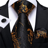 Funki Buys | Neckties | Men's 3 Pcs Paisley Wedding Tie Sets