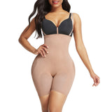 Women's Seamless Bodysuit Shaper - Beige - Shapewear Body Shaper - 3XL - Spandex - image 20
