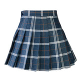 Women's Harajuku Preppy Plaid Mini Skirts - Grey - 8710-ZQ - Plaid Mini Skirt - XXXL - Polyester - image 26