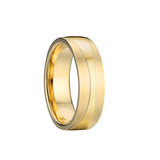 Men's Women's Titanium Wedding Rings - Gold - 1 - P1402FY - Ring - 5 - Titanium - image 17