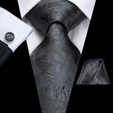 Men's 3 Pcs 100% Silk Luxury Tie Sets - C-3270 - One Size - Silk - image 11