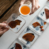 Pine Wood Resin Drink Coasters 6 Pcs - Brown - 1 / Square 6 Pcs Set and Base - Small - Pine Resin - image 6