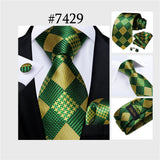 Men's 3 Pcs Paisley Wedding Tie Sets - MJ-7710 - One Size - Silk/Polyester - image 21