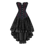 Women's Victorian Corset Bustier Dress - Black/Red - Corset - 6XL - Polyester - image 1