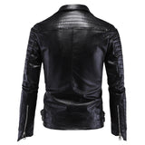 Men's Faux Leather Gothic Skull Jacket - Black - Skull Punk Jacket - 5XL - PU Leather - image 3