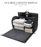 Duffle Bags Gym Travel Work Carry Bag - Grey - Style 1  With Shoes Pocket - Medium - Oxford Nylon - image 2