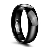 Men's Women's Titanium Bridal Bands - Black - 3 - 6mm - Wedding Band - 6 - Titanium - image 18