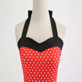 Women's Rockabilly Swing Halter Dress - White - Pettiskirt - XXL - Polyester - image 38