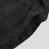 Men's Japanese Style Wide Leg Skirt Pants - Black - Skirt Pants - 5XL - Cotton - image 11