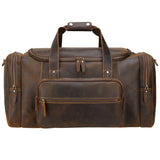 Travel Bags Men's Leather Overnight Bag - Brown - 1 / Design 1 / (58cm) Bag - Large - Genuine Leather - image 23