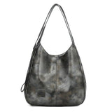 Handbags Women's Vintage Luxury Tote - Black - Tote Bag - Small - PU Leather - image 47