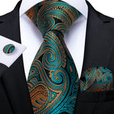 Funki Buys | Neckties | Men's 3 Pcs Paisley Wedding Tie Sets