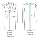Men's Long Winter Warm Lined Dust Coat - Dark Blue - Long Dust Jacket - 4 XL - Polyester - image 12