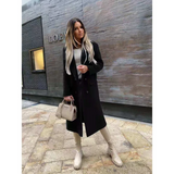 Funki Buys | Jackets | Women's Double Breasted Long Overcoat