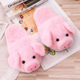 Women's Pink Pig Winter Soft Slippers - Pink - Pig Slippers - 9 B - Plush - image 12