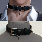 Cosplay Sylus Style Choker Necklace - Black - Choker Necklace - Medium - PU Leather - image 4