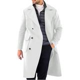 Men's Smart Casual 3/4 Length Overcoat - Beige - Jacket - 4XL - Polyester - image 10