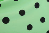 Women's Retro Swing Polka Dot Dresses - Black - Swing Dress - XXL - Polyester - image 15