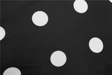 Women's Retro Swing Polka Dot Dresses - Black - Swing Dress - XXL - Polyester - image 14