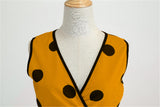 Women's Retro Swing Polka Dot Dresses - Black - Swing Dress - XXL - Polyester - image 4