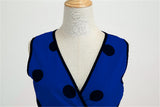 Women's Retro Swing Polka Dot Dresses - Black - Swing Dress - XXL - Polyester - image 28