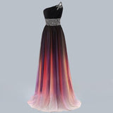 Women's Long Chiffon Evening Dress - Black/Multi - Dress - 26W - Polyester/Chiffon - image 11