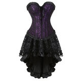 Women's Victorian Gothic Corset Skirt Set - Purple - 2 /  Corset Skirt Set - 6XL - Polyester - image 18