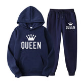 Women's Thickened Hooded Sweat Suit - Pink - 3XL - Polyester - image 6