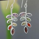 Elegant Multicolored Drop Earrings - Multicolor - Drop Earrings - One Size - Alloy - image 3