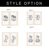 Champagne Flutes Custom Mr. and Mrs. - Gold - Text - Medium - image 5