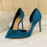 Women's Satin Wedding Party Stilettos - Blue - Party Pumps - 40 B - PU Leather - image 41