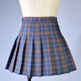 Women's Harajuku Preppy Plaid Mini Skirts - Grey - 8710-ZQ - Plaid Mini Skirt - XXXL - Polyester - image 2