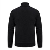 Men's Casual Stand Up Collar Cardigans - Dark Grey - 1 / 8938 / Cardigan Sweater - XXXL - Polyester - image 35