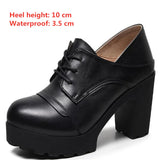 Women's Real Leather Mary Jane Platforms - Black - 3 / 10cm - 10.5 B - Genuine Leather - image 22