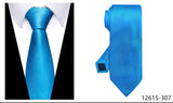 Men's Classic Wedding Business Suit Ties - Gray - 301 - One Size - Polyester - image 21