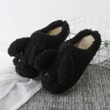 Women's Fluffy Cartoon Dog Fur Slippers - Beige - Dog Slippers - XXL - Plush - image 24