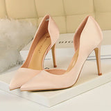 Women's Satin Wedding Party Stilettos - Blue - Party Pumps - 40 B - PU Leather - image 22