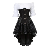 Funki Buys | Dresses | Women's Steampunk Top Corset Skirt Set