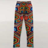 Women High Waist Yoga Printed Leggings - Multi - Slim Pencil Pants - XXXL - Polyester/Spandex - image 6