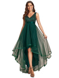 Women's Luxury Long Chiffon Dresses - Silver - Evening Dress - 22 W - Chiffon/Lace - image 25