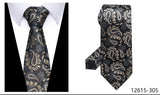 Men's Classic Wedding Business Suit Ties - Gray - 301 - One Size - Polyester - image 26