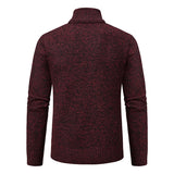 Men's Casual Stand Collar Zip Pullovers - Light Grey - 1 / 8805 / Pullover - XXXL - Polyester - image 10