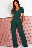 Women's Elegant Wide Leg Dress Pantsuit - Purple - Jumpsuit - XXXL - Polyester - image 17