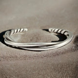 Men's Women's Retro Twist Bracelet - Silver - Color / Bracelet - Adjustable - Alloy - image 6