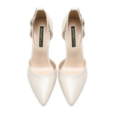 Women's Buckle Strap Formal Dress Shoes - Apricot - 1 / Matte / Shoes - 42 B - PU Leather - image 4