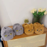 Women's Angry Kitten Slippers - Gray A - 41-42 - Plush - image 11