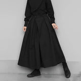 Men's Women's Gothic Wide Leg Pant Skirts - Black - Pant Skirt - 4XL - Cotton - image 4