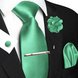 Funki Buys | Neckties | Men's 5 Pcs Luxury Ridged Silk Tie Sets