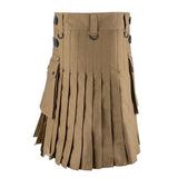 Men's Gothic Punk Pleated Cargo Utility Kilts - Black - Kilt - 5XL - Polyester - image 6