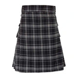 Men's Modern Highland Tartan Kilts Gothic - Red - Kilt - 5XL - Polyester - image 13